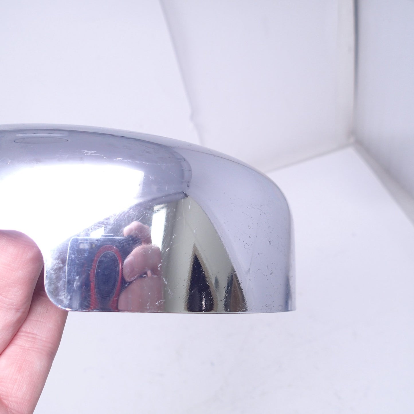 HARLEY-DAVIDSON Old Style 8" Air Cleaner Cover/ CHROME / 8" ROUND with Cut Out