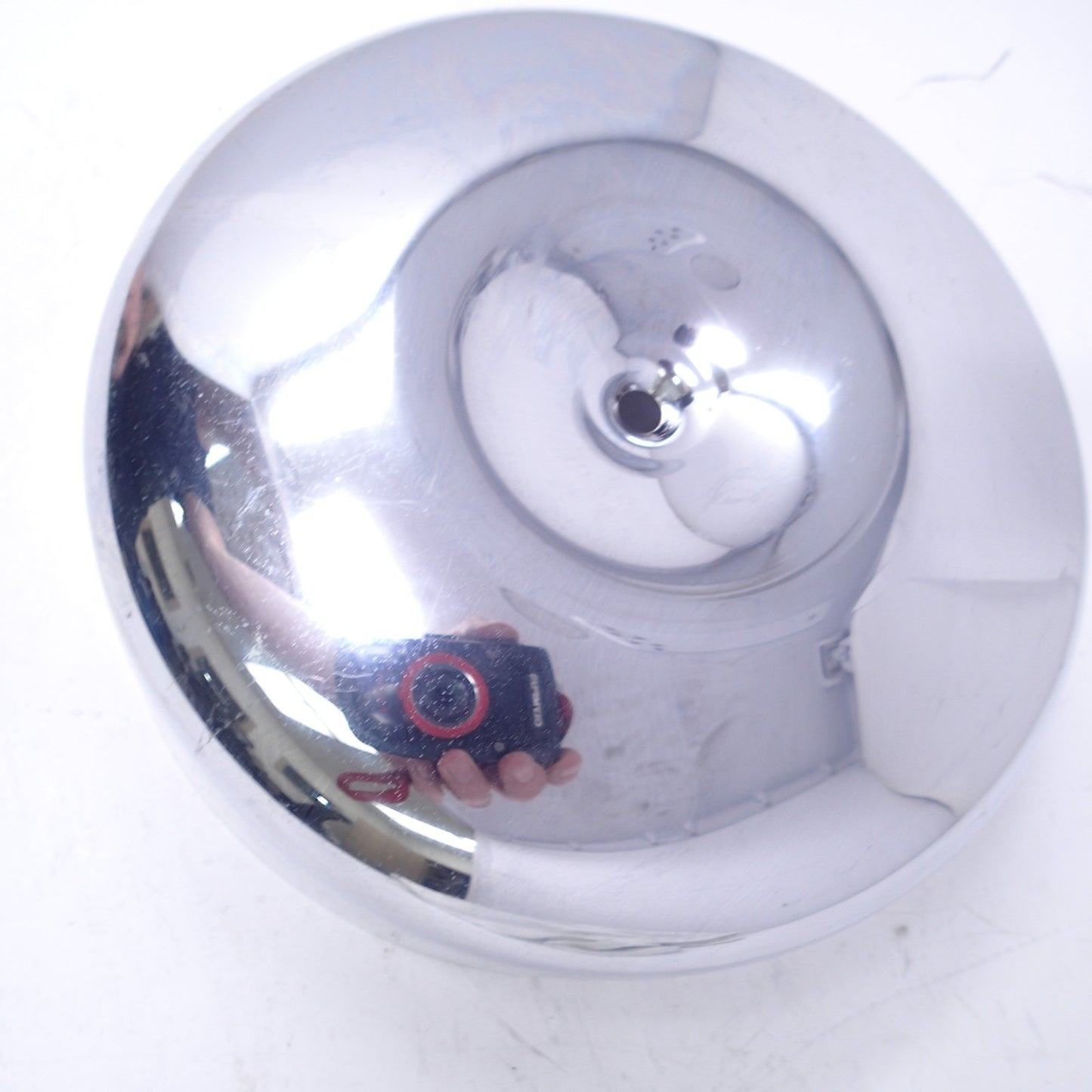 HARLEY-DAVIDSON Old Style 8" Air Cleaner Cover/ CHROME / 8" ROUND with Cut Out