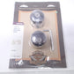Harley Davidson Front Axle Nut Covers - Black - New - 41088-09