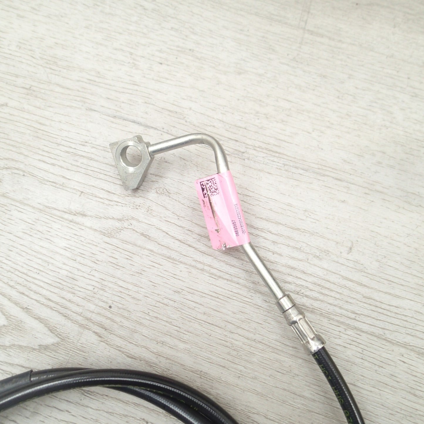 2015-2021 Harley Touring Black Stainless ABS Front Upper Brake Line OEM 41800314