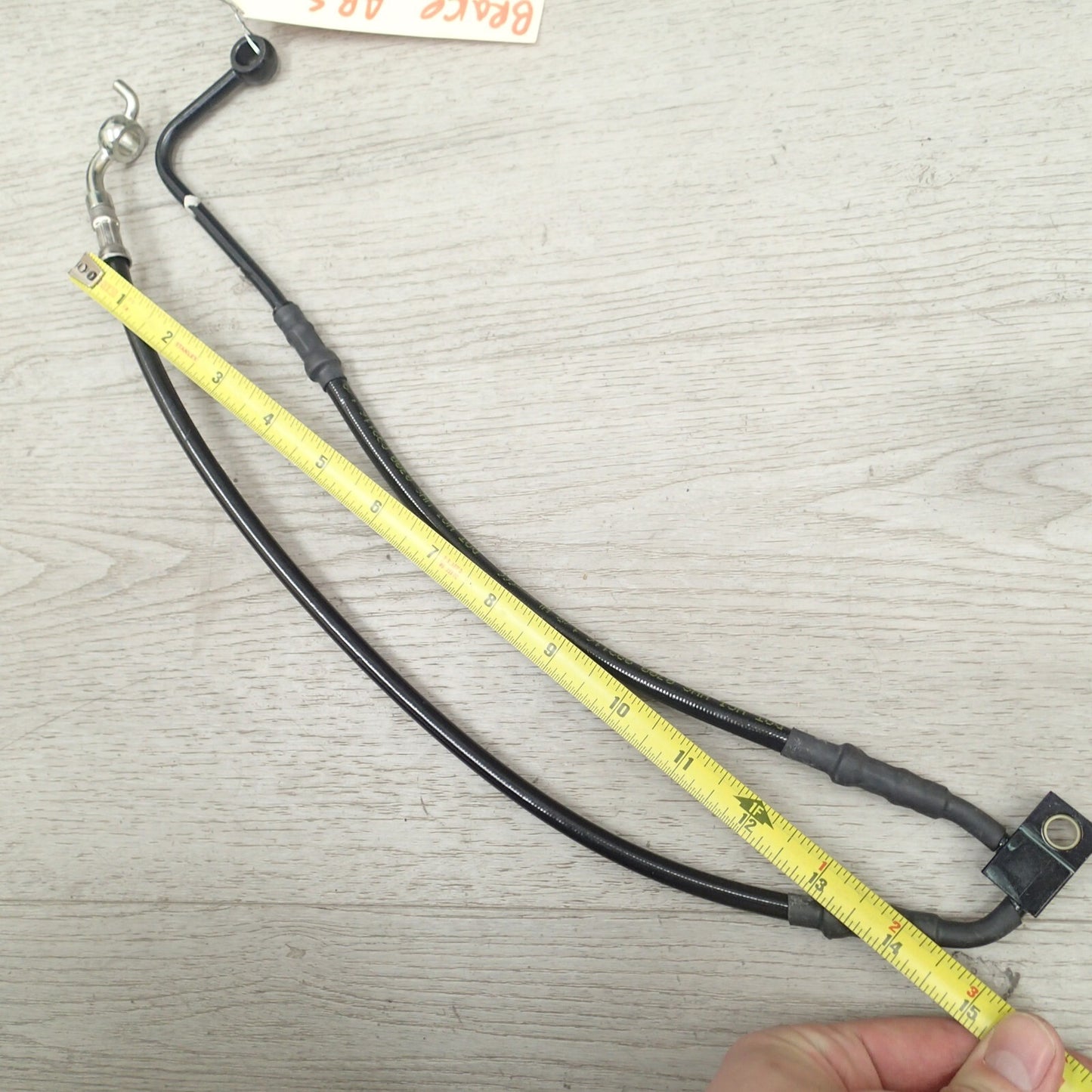 Harley-Davidson Black  Lower ABS Brake Line (15'' and 11'')