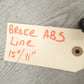 Harley-Davidson Black  Lower ABS Brake Line (15'' and 11'')