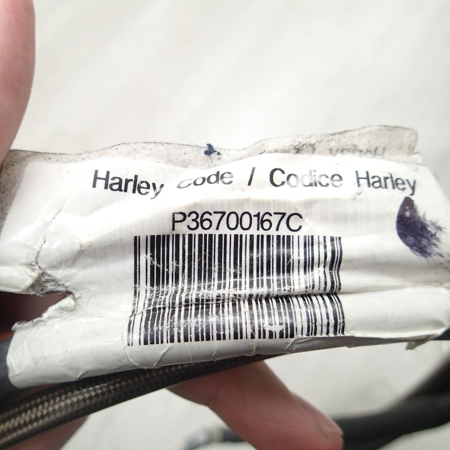 OEM Harley-Davidson Brake  Clutch Cable Smokey Braide Steel 71'' Tip to Bend