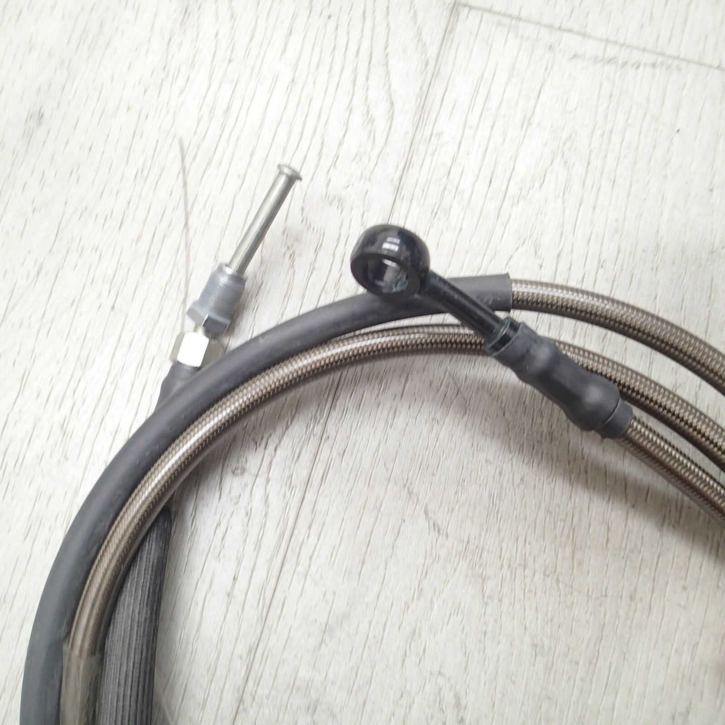 OEM Harley-Davidson Brake  Clutch Cable Smokey Braide Steel 71'' Tip to Bend