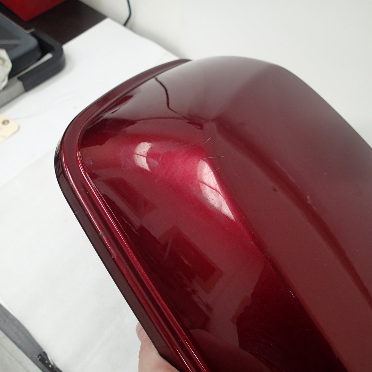 Genuine Harley Davidson Touring Right Side Saddlebag RED Lid  2014 Up 90201643