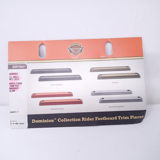 Harley   Dominion Rider Footboard Trim Pieces Brushed Aluminum - 50500931