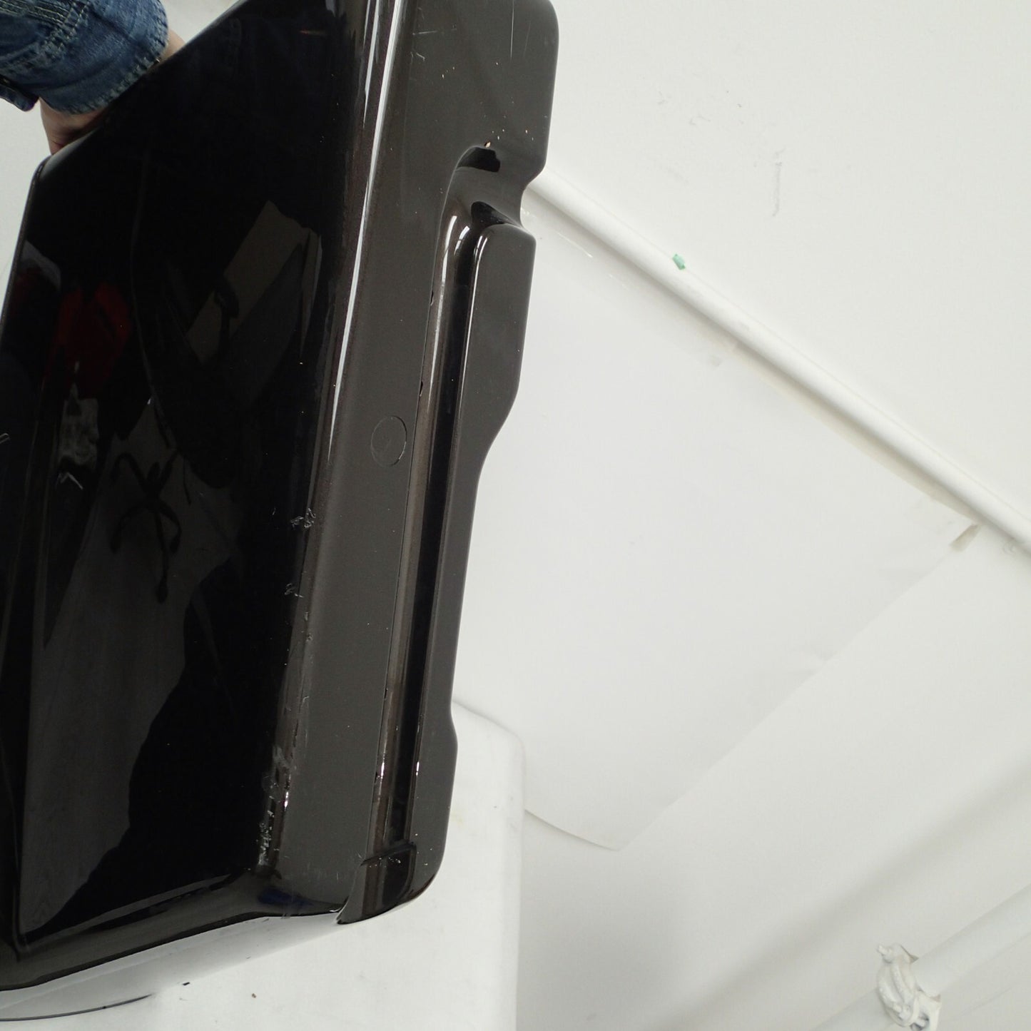 Harley Davidson Touring Left Side Saddlebag Bottom RIVER ROCK GRAY 90200414