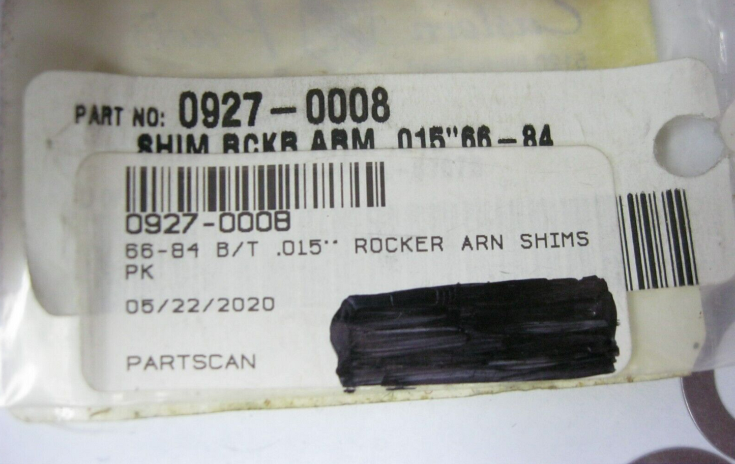 10 Pack of .015" Rocker Shaft Shims for 66-84 Big Twin, 57-85 XL 0927-0008 6767B