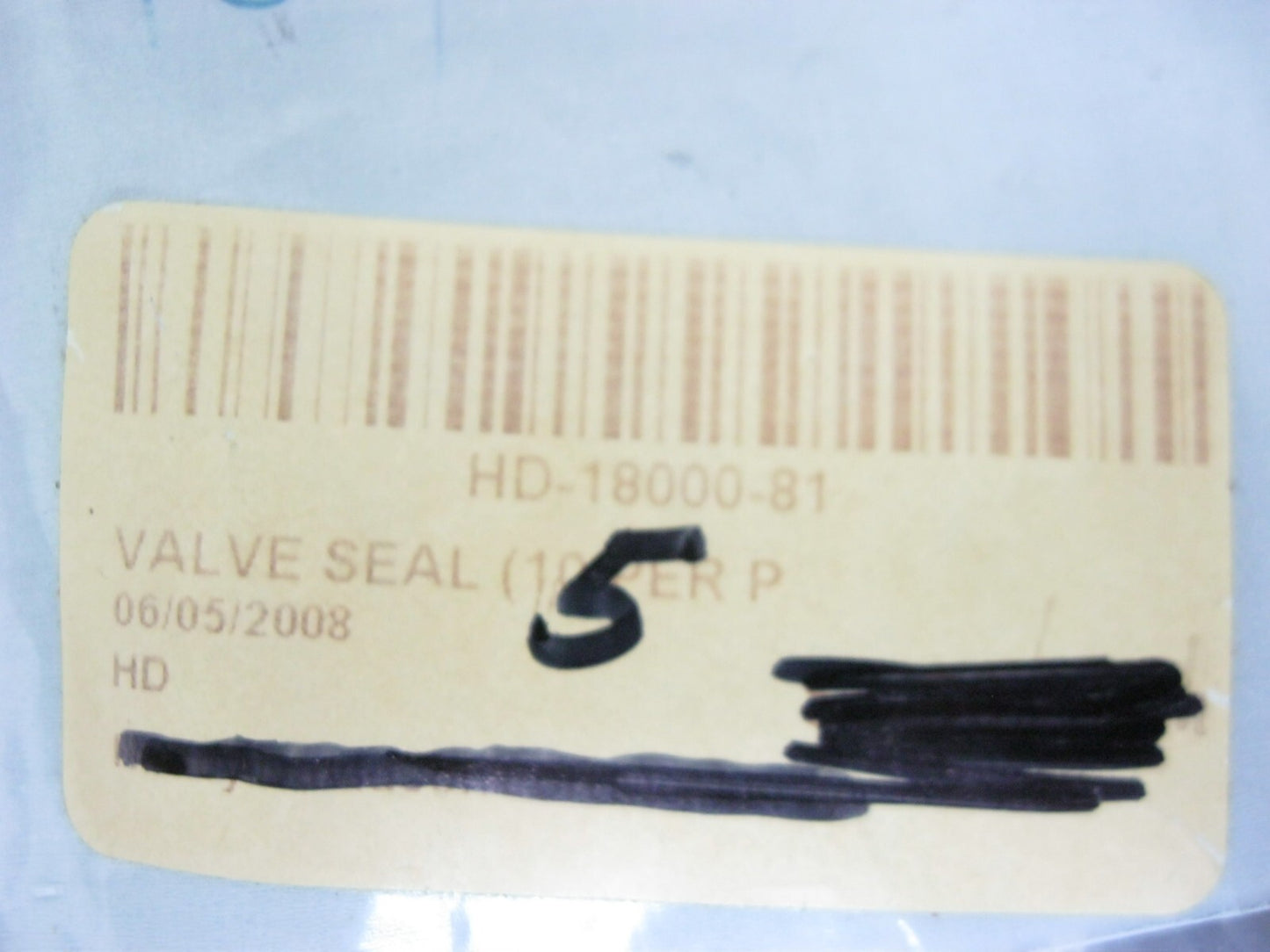 Harley-Davidson OEM NOS 81-83 FLH, FLT FXR Valve Seals (5-Pack) 18000-81