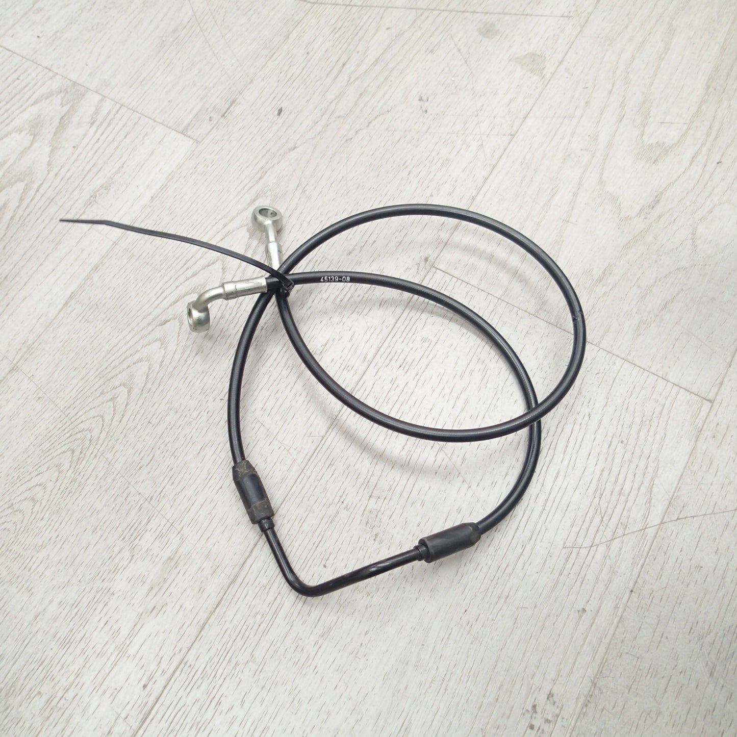 HARLEY-DAVIDSON BRAKELINE,FRT,BRDD STNLS,W 45139-08 OEM 45139-08 USED