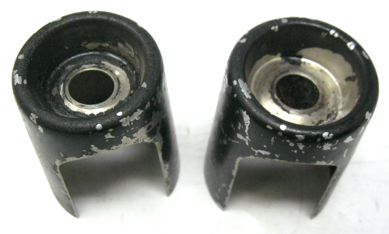 Black Shock Bolt Covers - Unknown Fitment - Need Repainting - PAIR