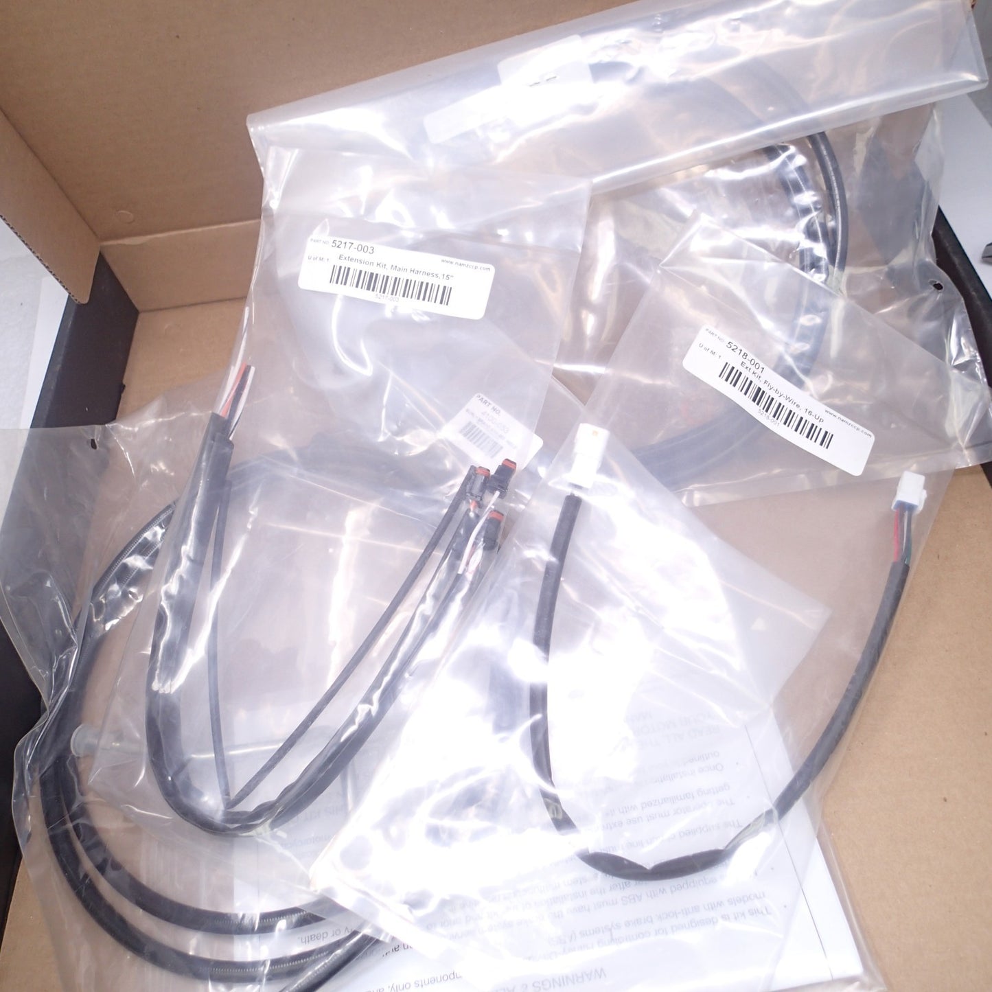 Burly Brand B30-1235 Brake And Cable Control Kit Bagger Ape 15" Black ABS