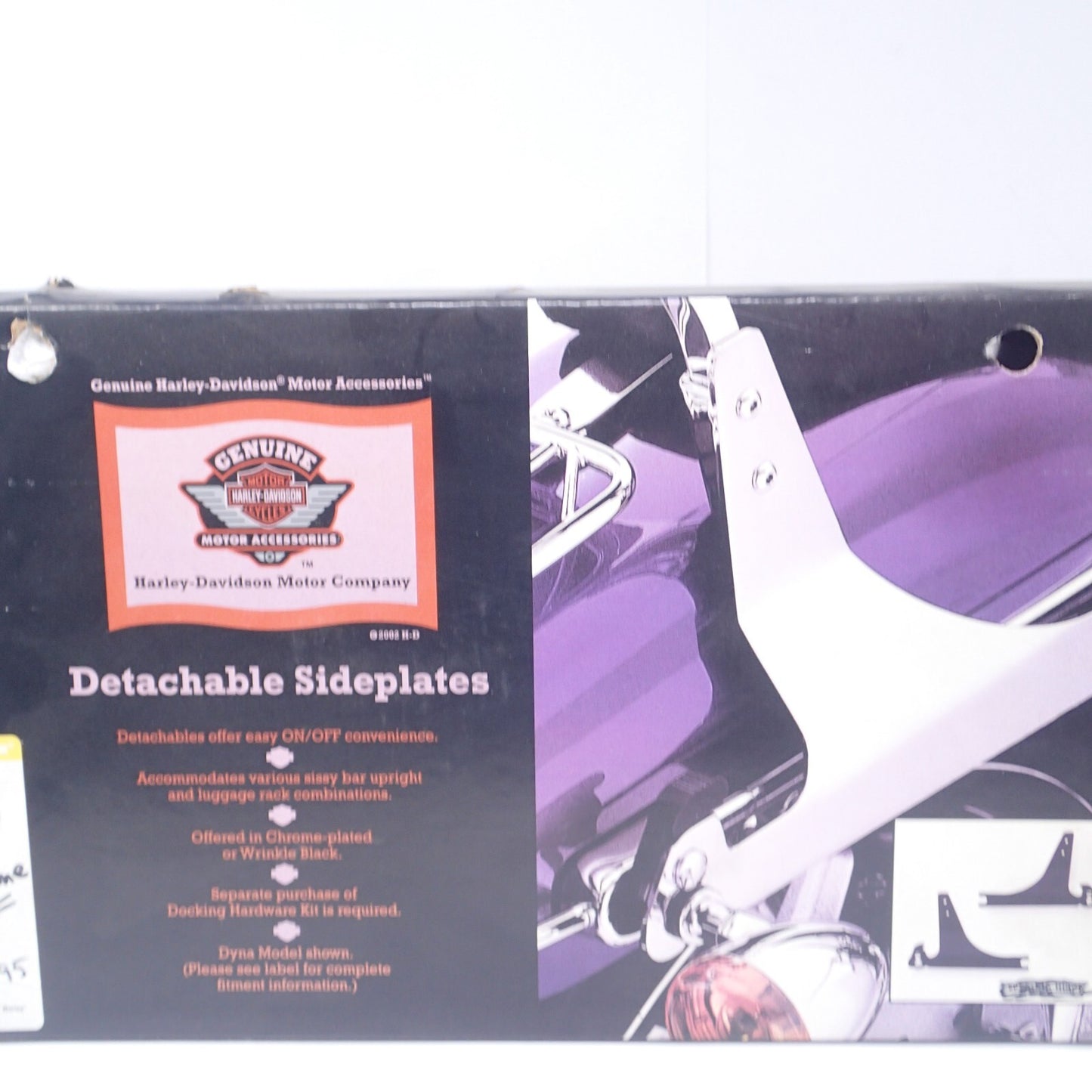 Harley  Davidson Detachable Chrome Sideplates - New - 53913-04