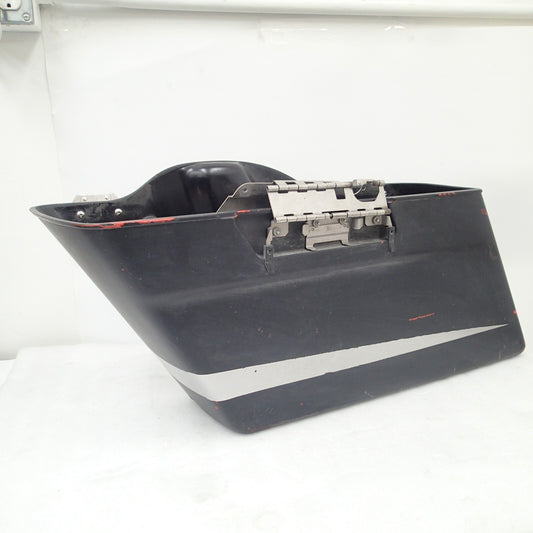 97-13 OEM Harley-Davidson Left Side Touring Saddlebag Bottom Black Denim For Par