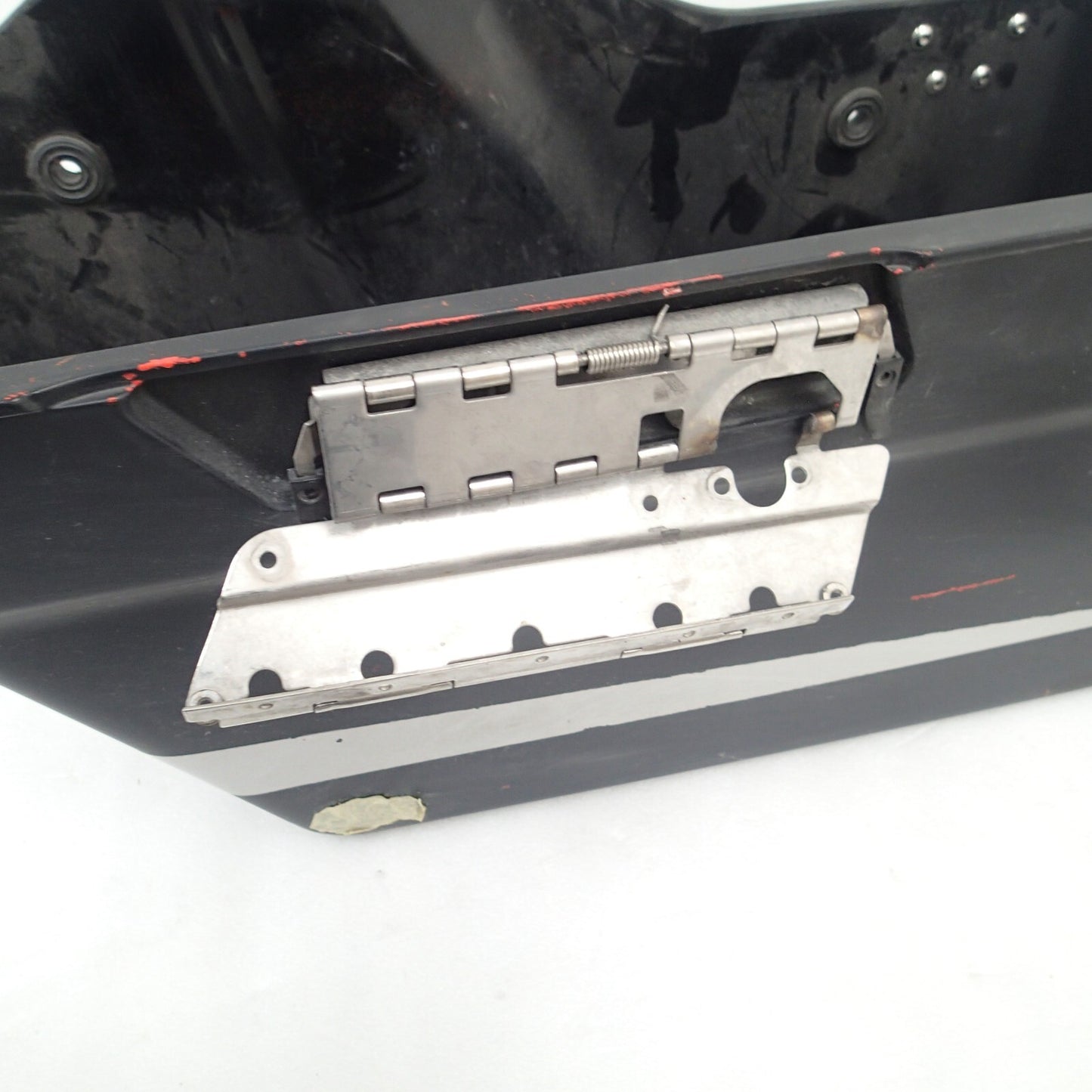 97-13 OEM Harley-Davidson Left Side Touring Saddlebag Bottom Black Denim For Par