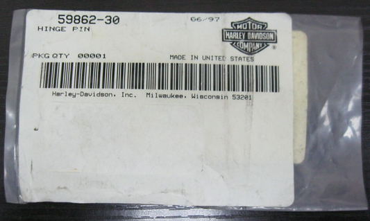 Harley-Davidson Genuine NOS 43-79 Hinged Rear Fender Hinge Pin 59862-30