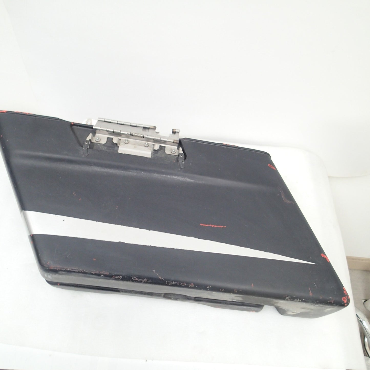 97-13 OEM Harley-Davidson Left Side Touring Saddlebag Bottom Black Denim For Par