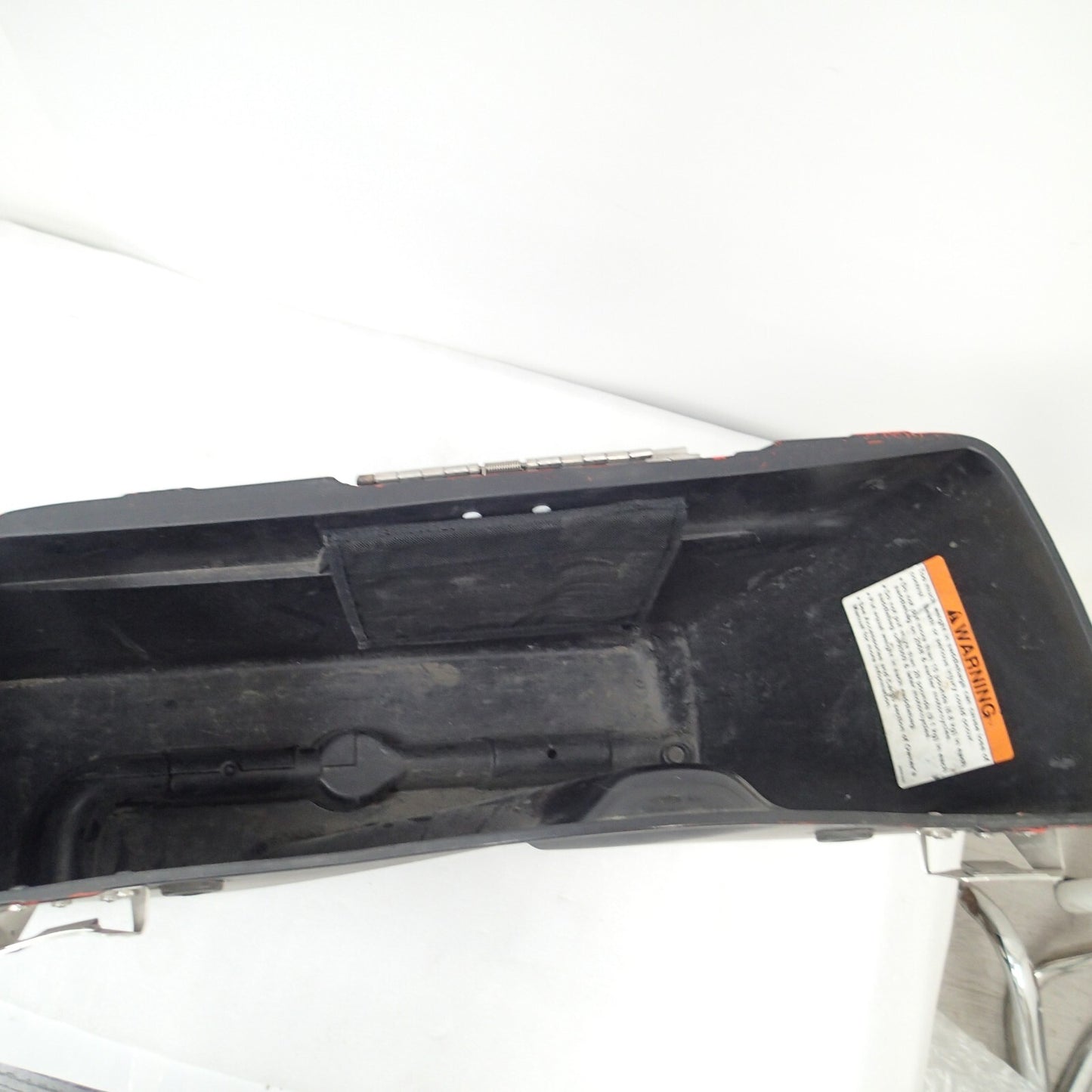 97-13 OEM Harley-Davidson Left Side Touring Saddlebag Bottom Black Denim For Par