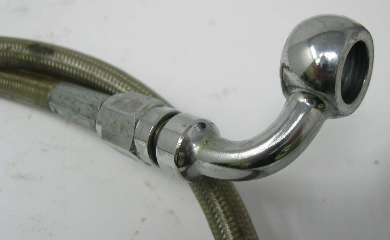 Unbranded Appx. 30" Braided Brake Line for Harley-Davidson (Unknown Fitment)