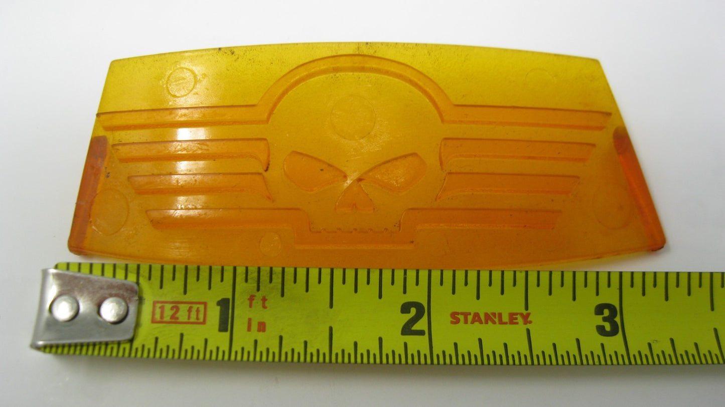 Unbranded Curved Skull Amber Fender Tip Lens (Unknown Fitment)
