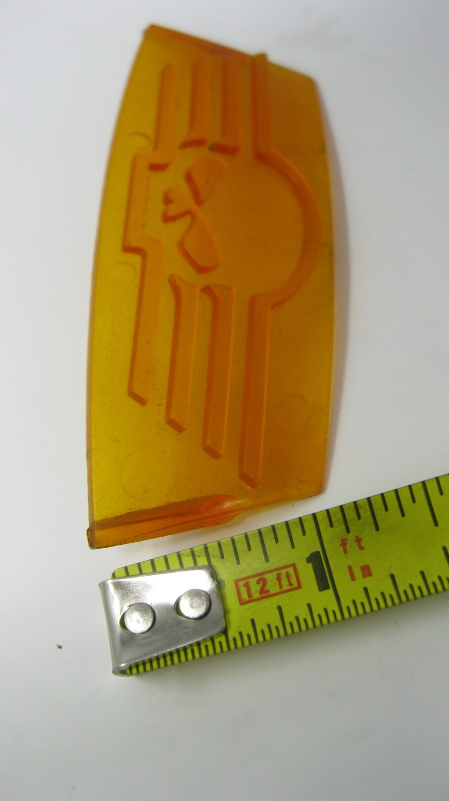 Unbranded Curved Skull Amber Fender Tip Lens (Unknown Fitment)