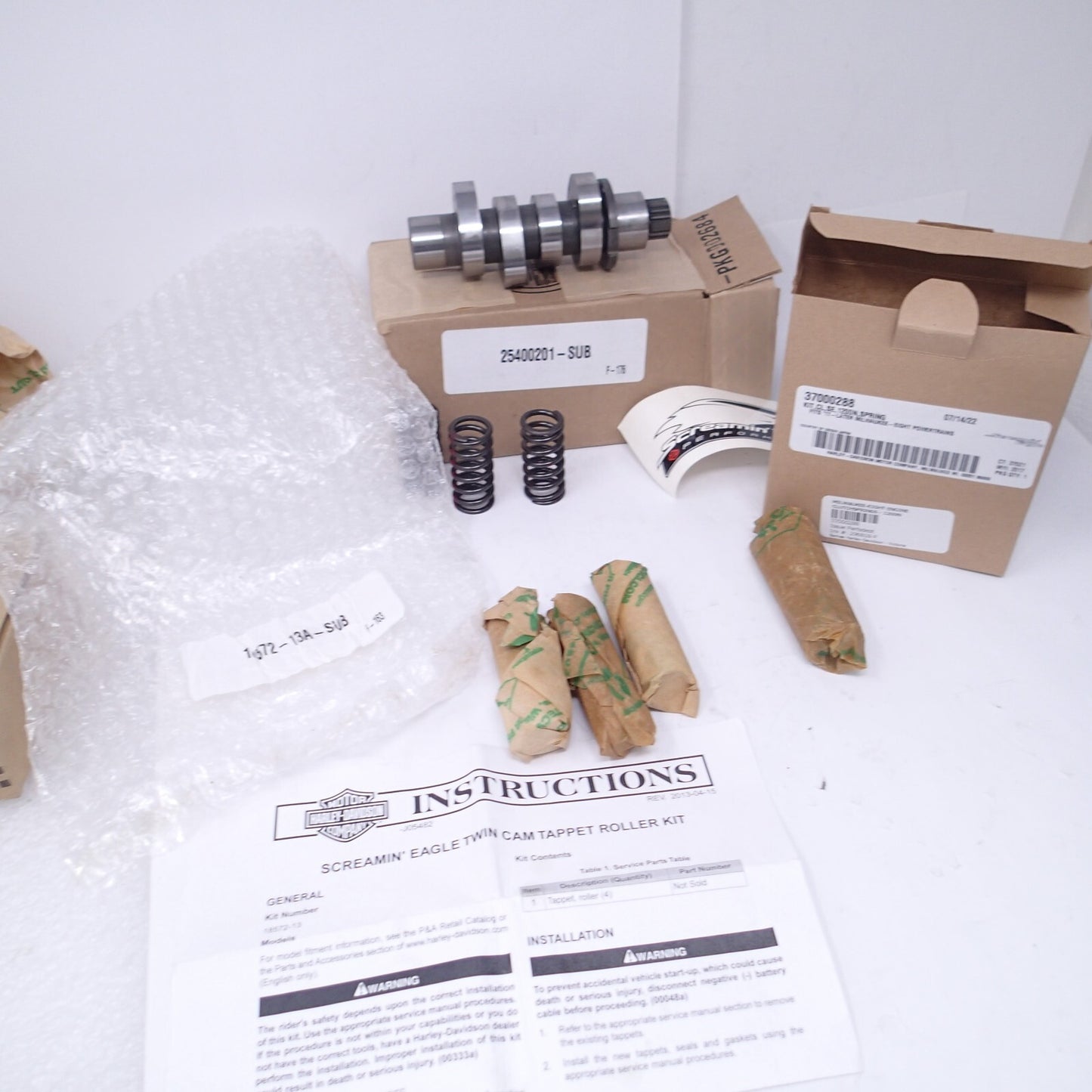 NEW Genuine Harley Screamin Eagle Lifters & SE8-515 M-8 Cam 18572-13 25400201