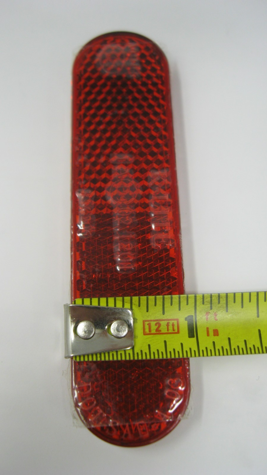 K-Lite 3.75" x 7/8" Motorcycle Reflector marked KM-200 (Unknown Fitment)