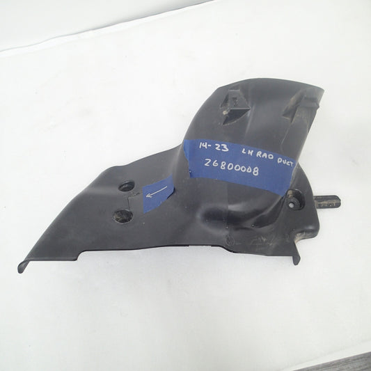 Harley Davidson oem LH Radiator Duct #26800008 CRACK see photo DAMAGED