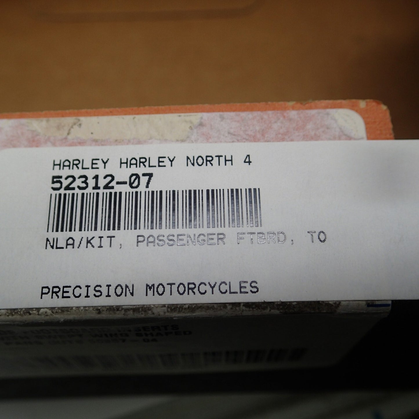 Harley Ironside Passenger Footboard Inserts New - 52312-07