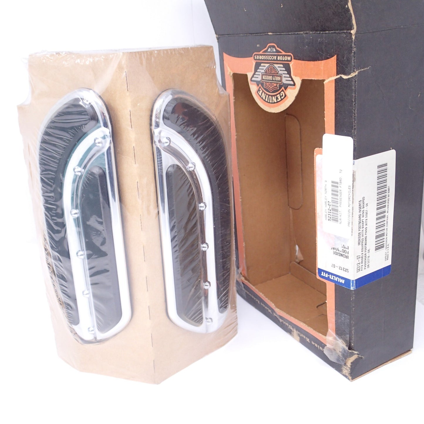 Harley Ironside Passenger Footboard Inserts New - 52312-07