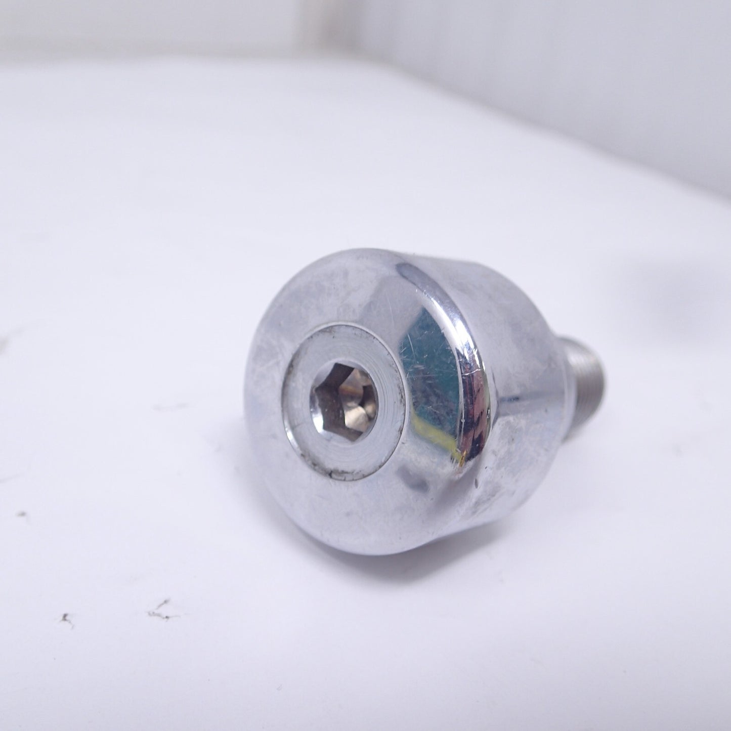 USED Oem Genuine Yamaha V-Star Chrome Grip End Bolt 5EL-26246-00-00 (SINGLE)