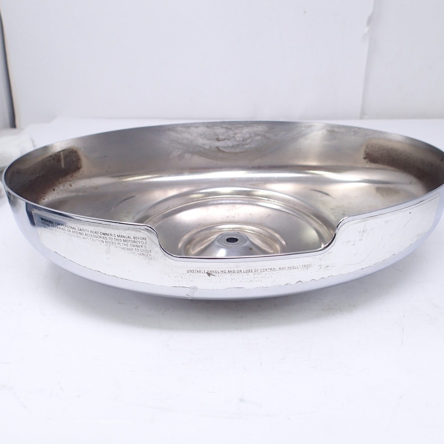 Harley Davidson Fat Boy 88 Cubic Inches Chrome Air Cleaner Cover