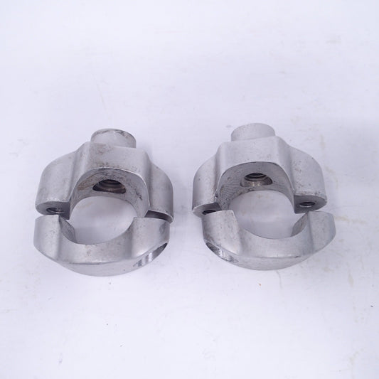 Harley Davidson 1 1/4'' Handlebar Riser Mount Bracket Clamps #1