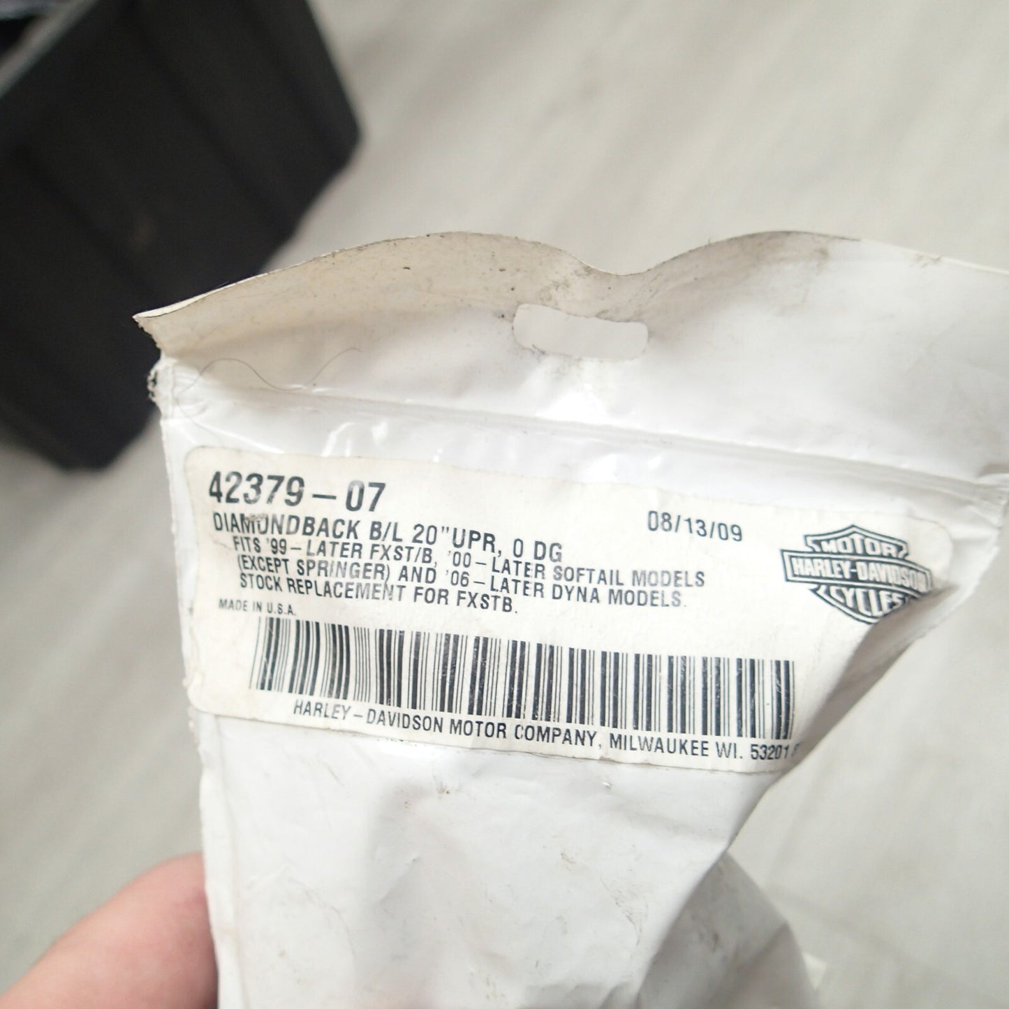 Genuine Harley Diamondback Brake Line 20" Upper 0 Degree 42379-07