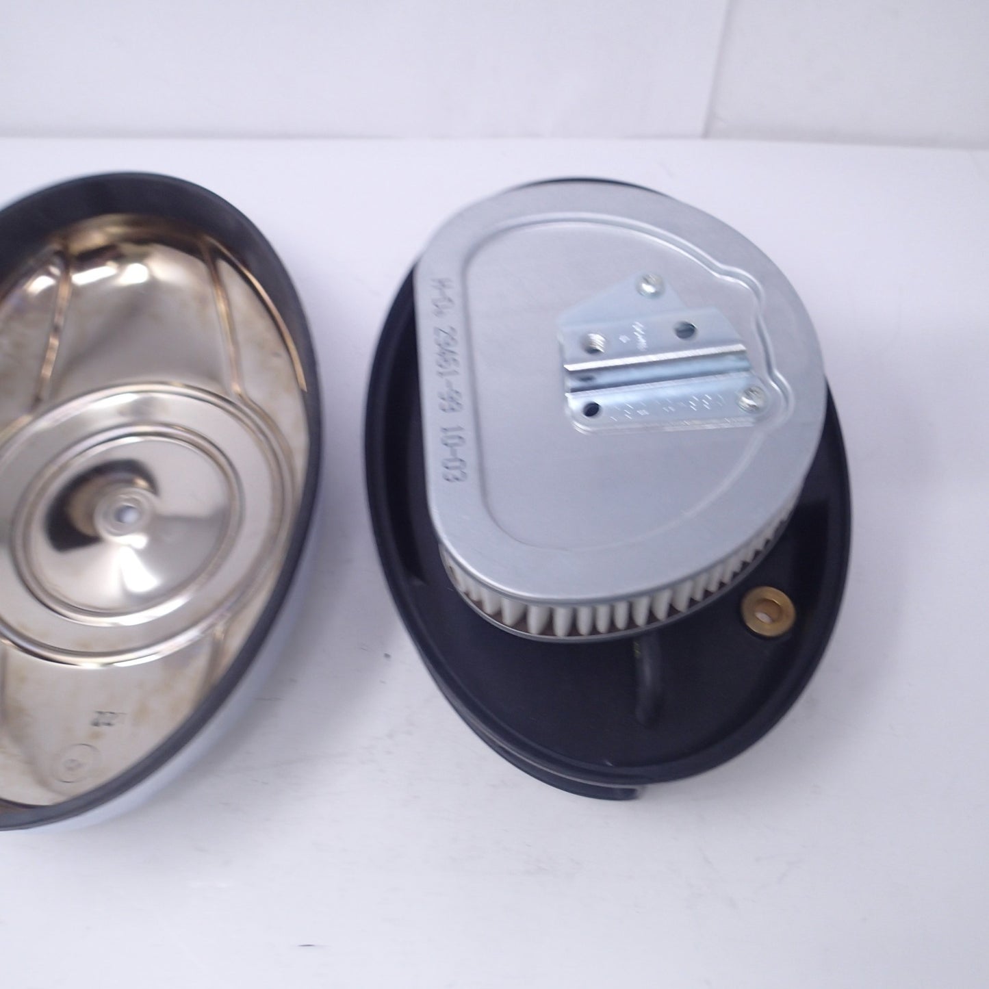 Genuine Harley OEM 08-16 Touring Oval 103 Air Cleaner & Chrome Cover filter moun