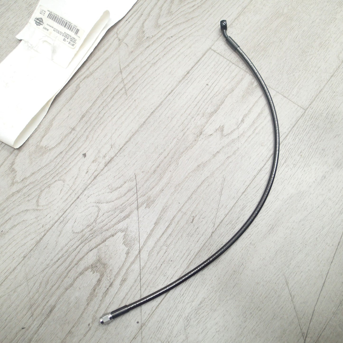 96-10 Harley Davidson Touring 23In Black Upper Brake Line 38118-10
