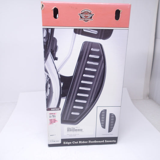 Harley Edge Cut Rider Footboard Insert Kit New - Contemporary Style 50500732