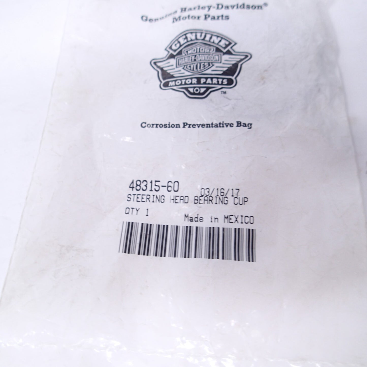 NEW GENUINE Harley Davidson 48315-60 Steering Head Bearing Cup