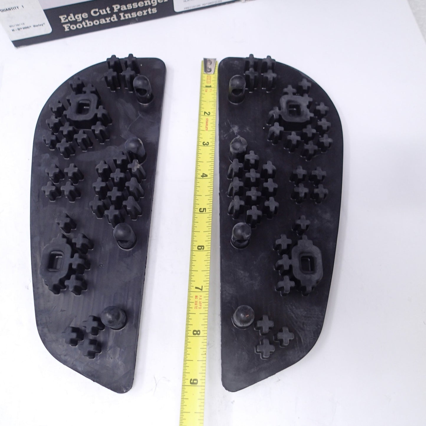 Harley Edge Cut Passenger Footboard Inserts NEW Contemporary Style - 50501146