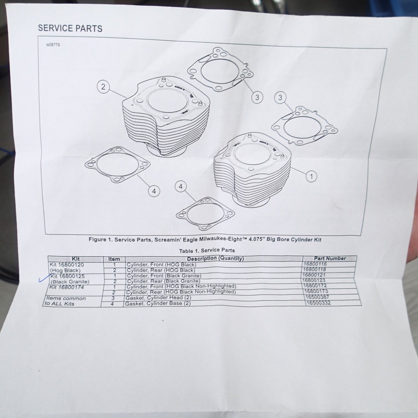 Harley Davidson Screamin Eagle M8 Black Granite Cylinders R/F 16800121/16800123
