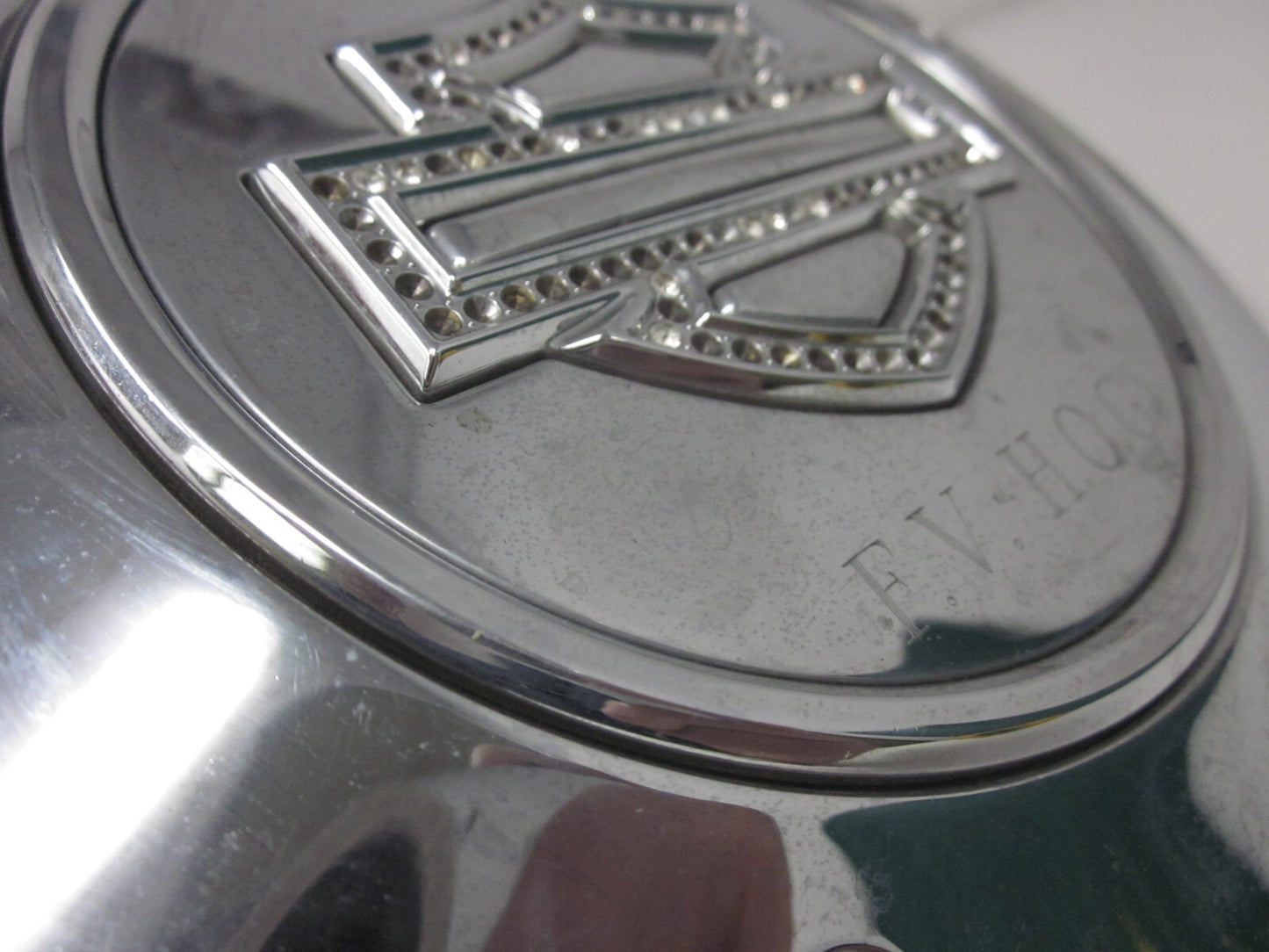 HARLEY Diamond Ice  Twin Rhinestone CLUTCH DERBY INSPECTION COVER 5 hole