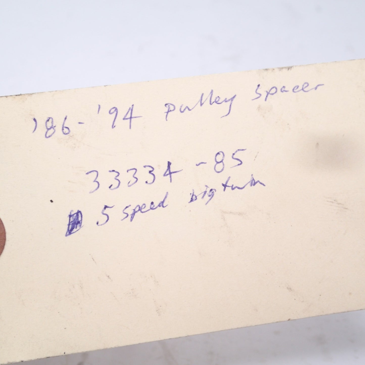 91-94 HARLEY DAVIDSON SPORTSTER TRANSMISSION MAINSHAFT SPROCKET SPACER 33334-85