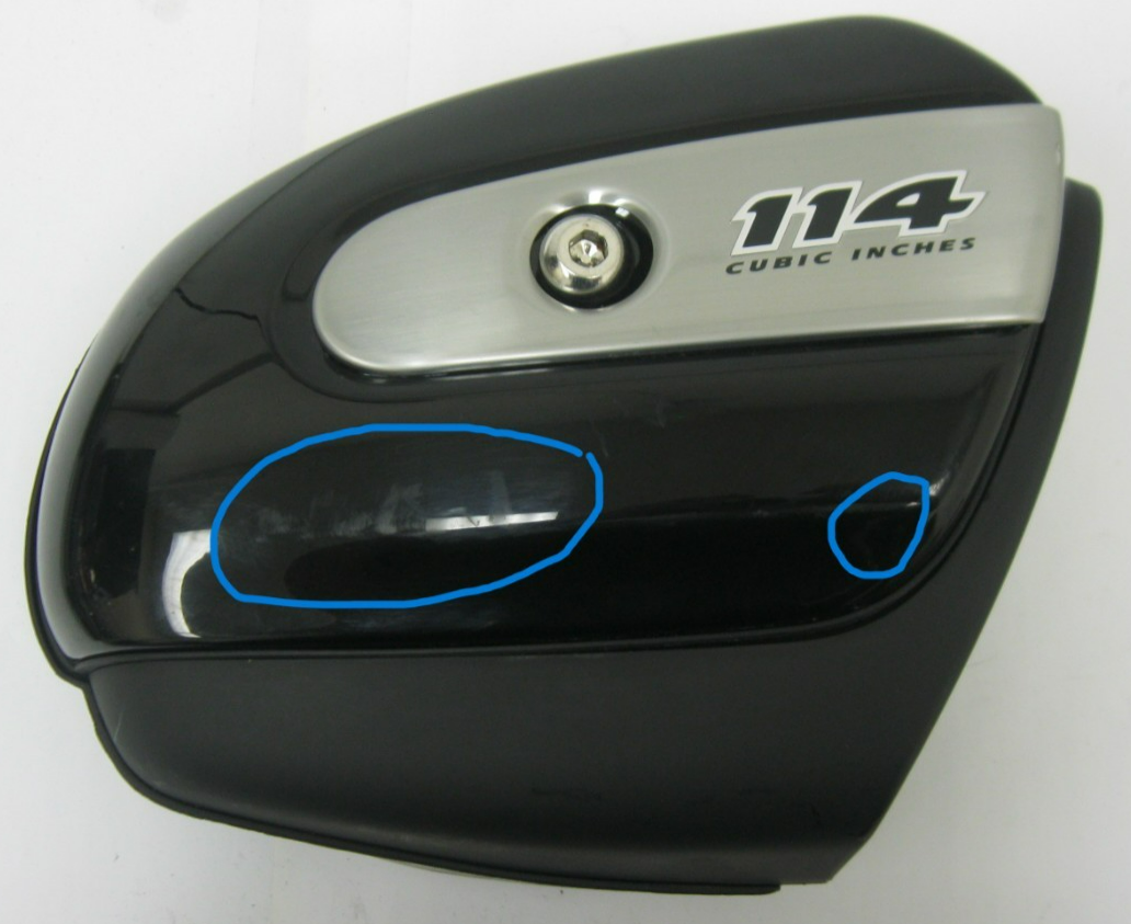 USED Harley-Davidson OEM Touring 114 CI Black Air Cleaner M8 Air Cleaner Assy