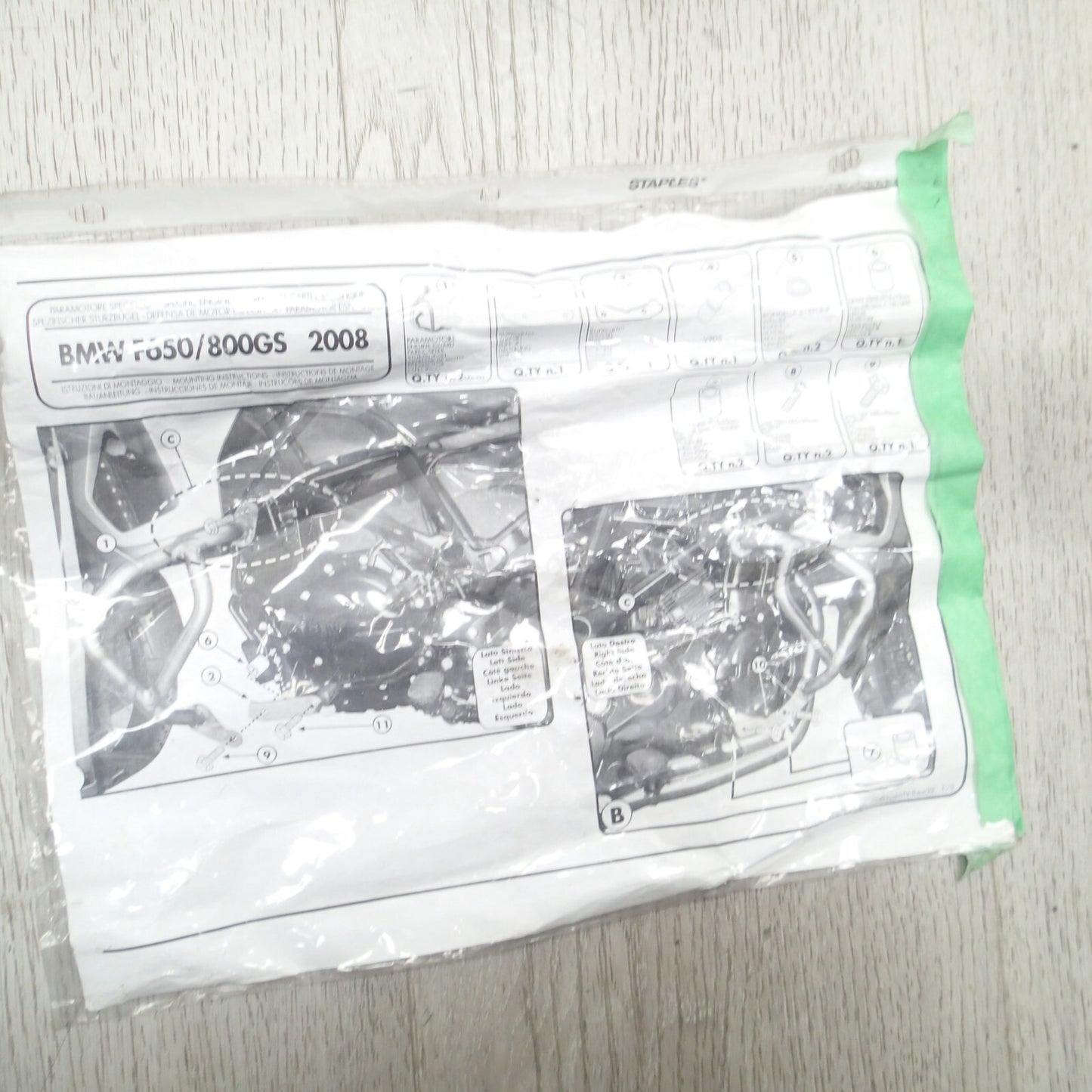 Tubular Crash BAR givi tn690 BMW F 650/800 GS f2008