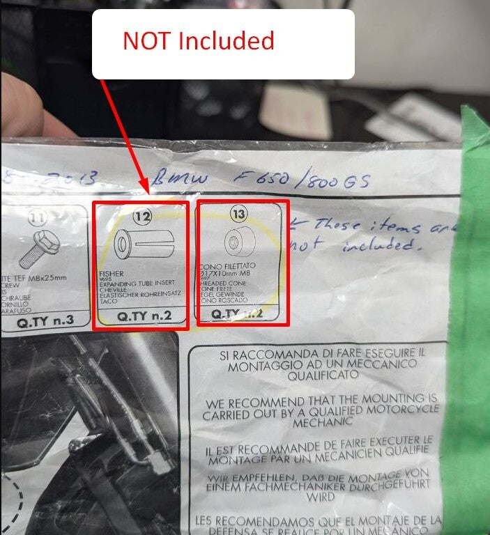 Tubular Crash BAR givi tn690 BMW F 650/800 GS f2008