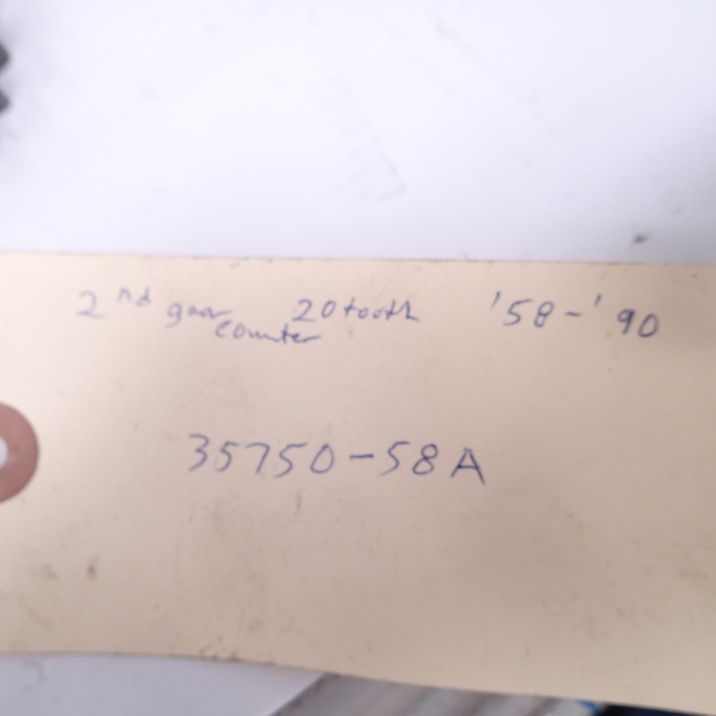 COUNTERSHAFT 2ND GEAR 57-90 HARLEY SPORTSTER RPLS HD 35750-58A USED