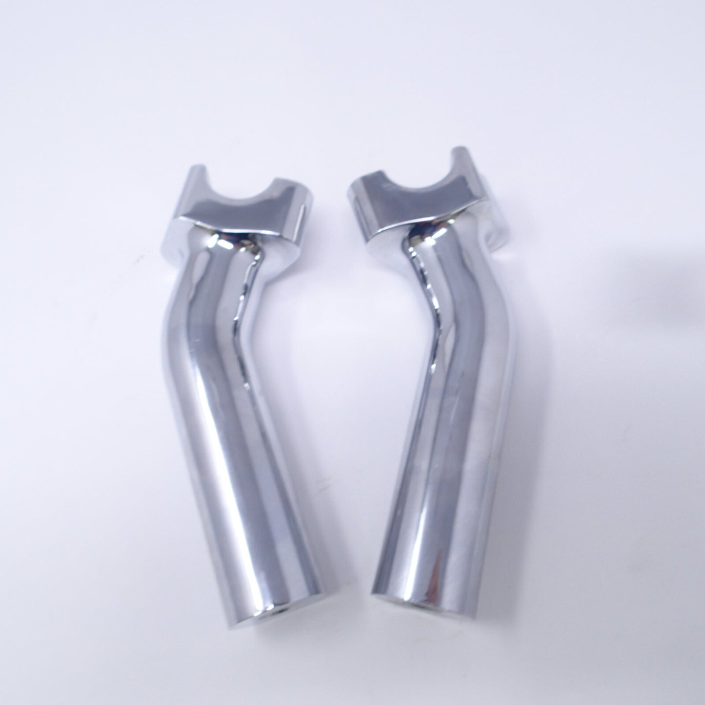 Drag Specialties Chrome 5.5" Buffalo Risers 1" Pullback Dyna Harley DS-290112