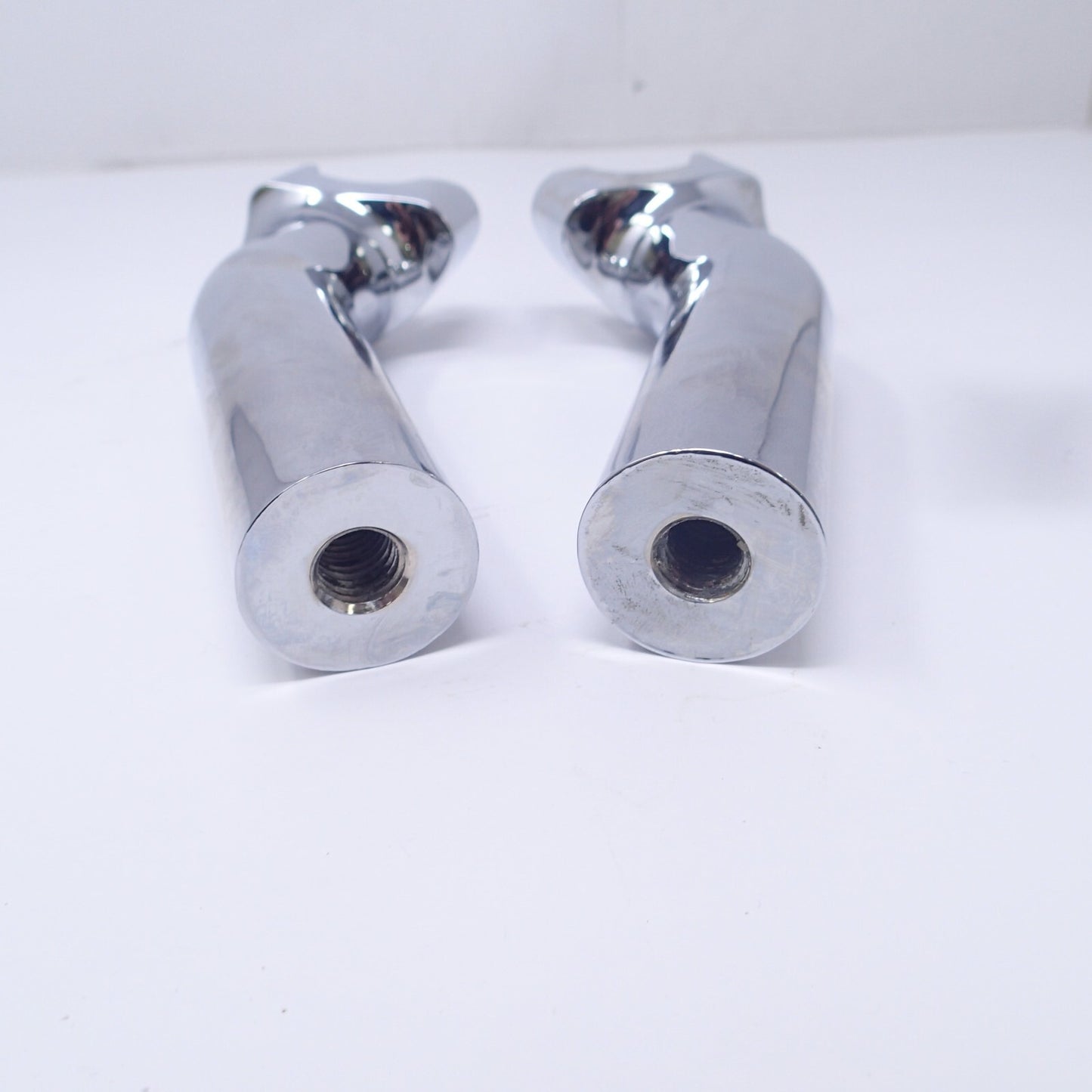 Drag Specialties Chrome 5.5" Buffalo Risers 1" Pullback Dyna Harley DS-290112