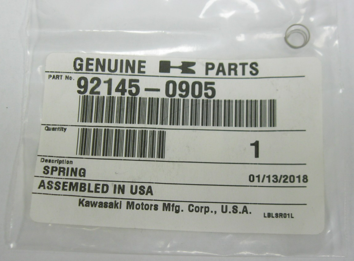 Kawasaki OEM 2012-2025 Teryx Frame Fitting Spring 92145-0905