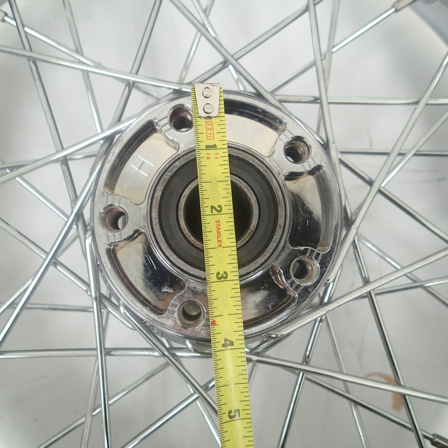 Harley Davidson 17" x4.5 Chrome Front Wheel Rim ( READ)! Need Replace HUB